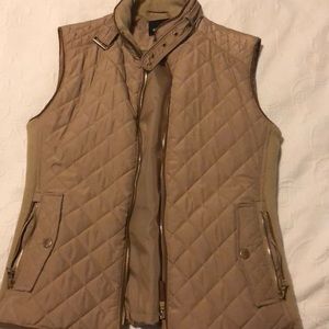 Tan Quilted Vest